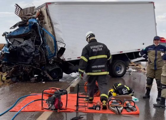 Acidente na BR-163 em Sorriso deixa um morto e dois feridos