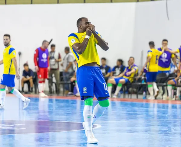 brasil, seleção de futsal Por: Divulgação/Conmebol/Direitos Reservados