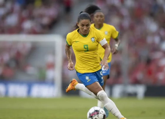 debinha, seleção feminina, brasil Por: Lucas Figueiredo/CBF/Direitos Reservados