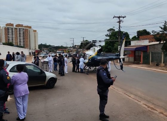 Policial Militar baleado em frente à UPA Morada do Ouro em Cuiabá