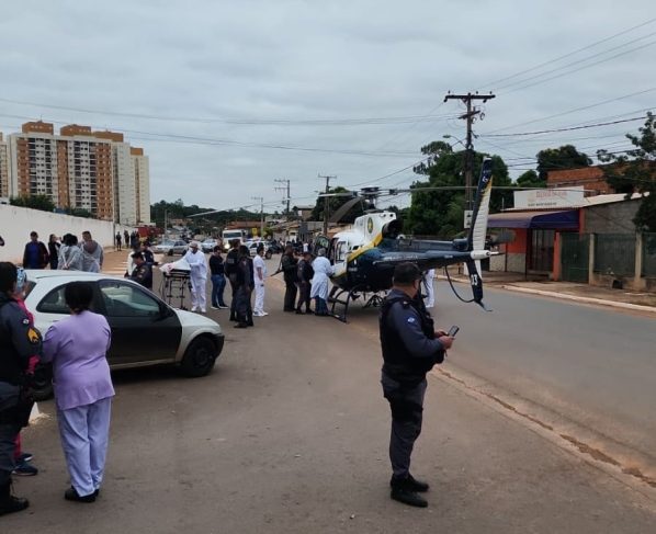 Policial Militar baleado em frente à UPA Morada do Ouro em Cuiabá