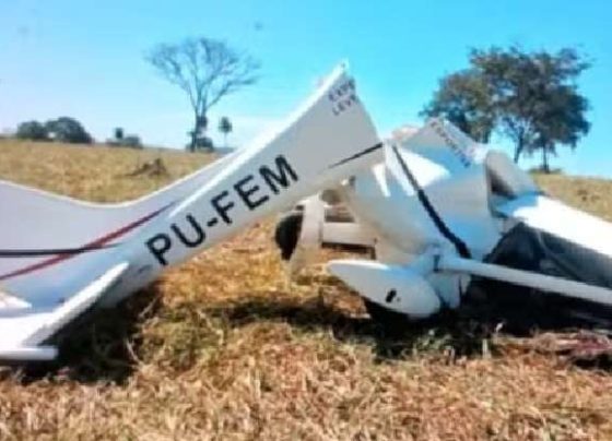 Avião cai em Mirassol D'Oeste e mata piloto e passageiro