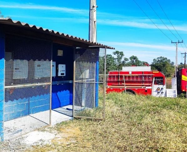 Incendio em usina de energia fotovoltaica e contido pelos bombeiros de Mato Grosso