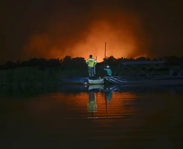 RETROSPECTIVA_2023 - Incêndios castigam o Pantanal. - Foto: Joédson Alves/Agência Brasil