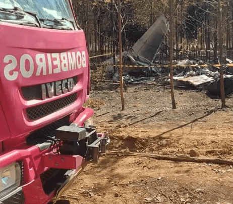 Jato cai em plantação de eucalipto em Matupá e deixa dois mortos