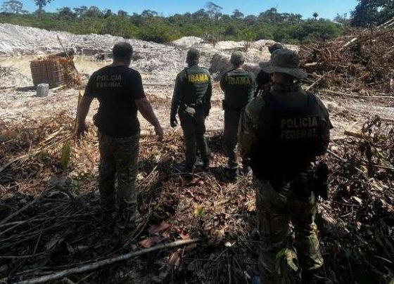 Polícia Federal e Ibama combatem garimpo ilegal no Parque Nacional do Juruena