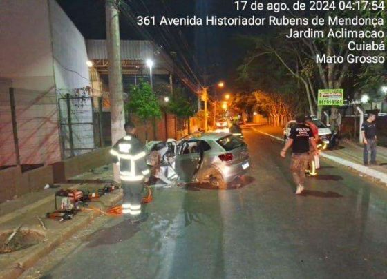 Jovem morre em acidente grave na lateral do Pantanal Shopping em Cuiabá