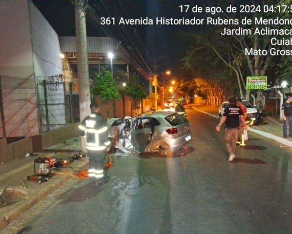 Jovem morre em acidente grave na lateral do Pantanal Shopping em Cuiabá