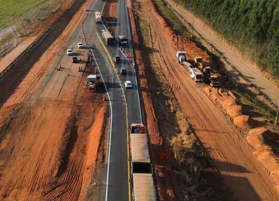 Obras na BR-163 ampliam área de desvio no trecho entre o Posto Gil e Nova Mutum, a partir de hoje (09)