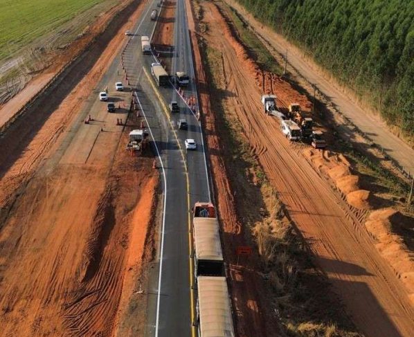 Obras na BR-163 ampliam área de desvio no trecho entre o Posto Gil e Nova Mutum, a partir de hoje (09)