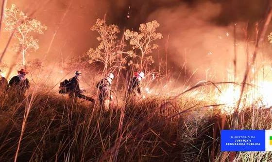 Governo convoca mais 150 bombeiros da Força Nacional para combater incêndios -