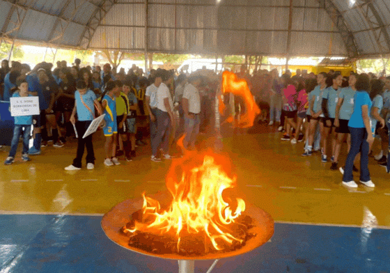 Evento celebra a integração e o desenvolvimento esportivo dos alunos das escolas rurais. Foto/Assessoria