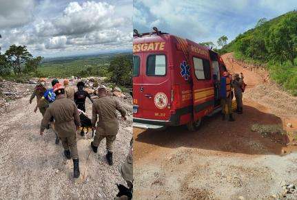 Mulher de 46 anos sofre queda durante trilha no Morro de Santo Antônio e é resgatada pelos Bombeiros