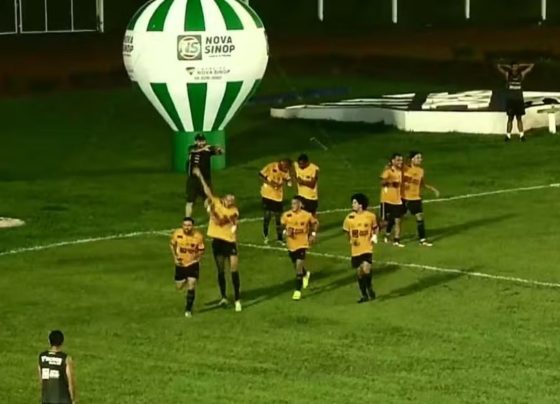 Sport Sinop vence a Academia e se livra do rebaixamento. (Foto: Reprodução FMF TV)