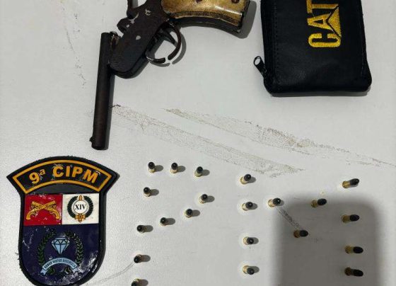 Policia Militar prende idoso por porte ilegal de arma na zona rural de Diamantino