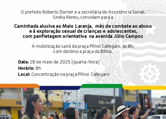 Sinop realiza caminhada nesta quarta feira para conscientizar contra o abuso infantojuvenil