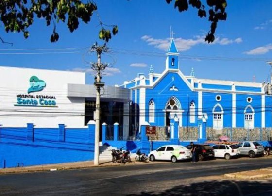 Hospital Estadual Santa Casa, em Cuiabá (Foto: Reprodução)