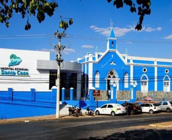 Hospital Estadual Santa Casa, em Cuiabá (Foto: Reprodução)