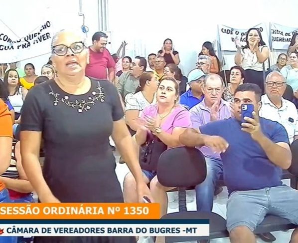 Moradores na Camara de Barra do Bures