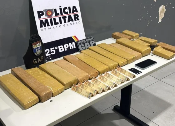 Homem é preso com 18 tabletes de maconha em Várzea Grande