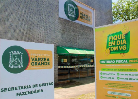 Mutirao Fiscal 2025 de Varzea Grande disponibiliza canais de atendimento online e presencial