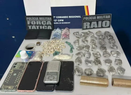 PM prende faccionados com drogas em Barra do Bugres
