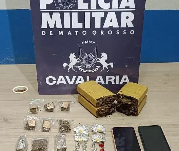 PM prende homem com tabletes de maconha em Lucas do Rio Verde