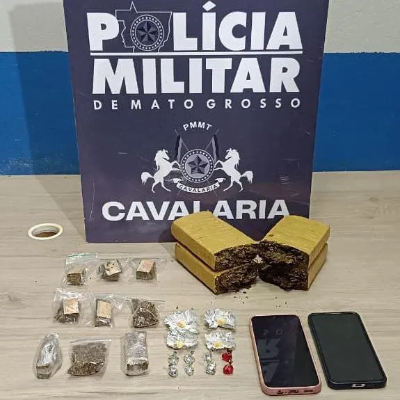 PM prende homem com tabletes de maconha em Lucas do Rio Verde