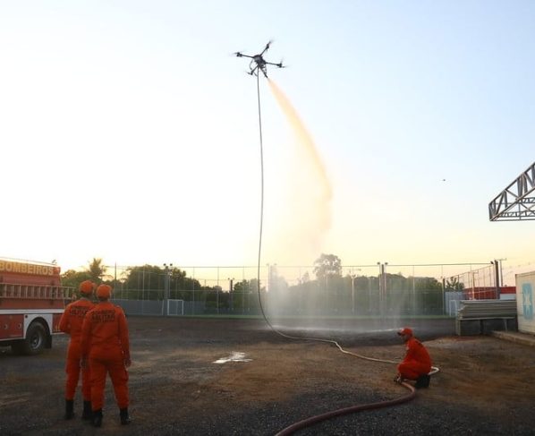 Sinop passa a contar com drone de combate a incencidos em edificios e areas remotas primeiro de Mato Grosso