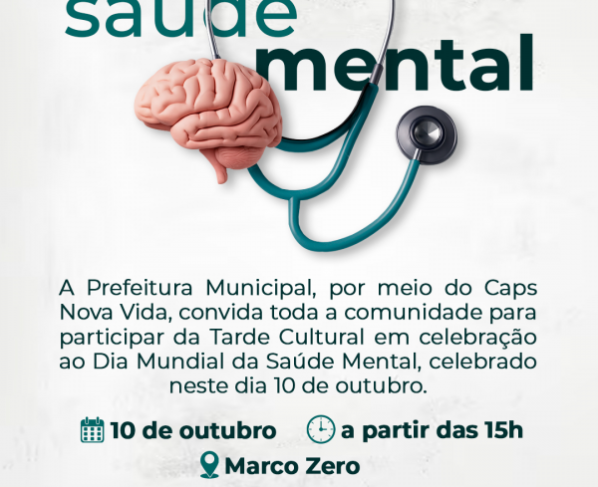Sorriso celebra o Dia Mundial da Saude Mental