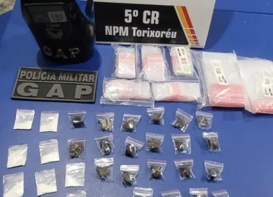 Suspeito de facção é preso com drogas em Torixoréu