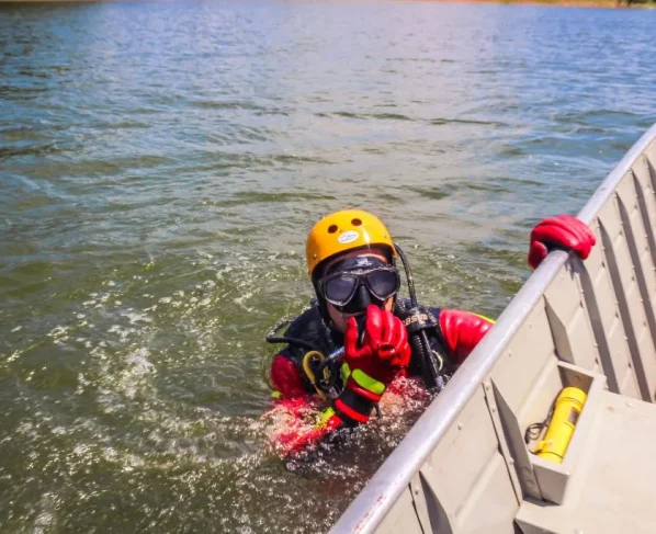 Corpo encontrado no Rio Sucuri após buscas do Corpo de Bombeiros