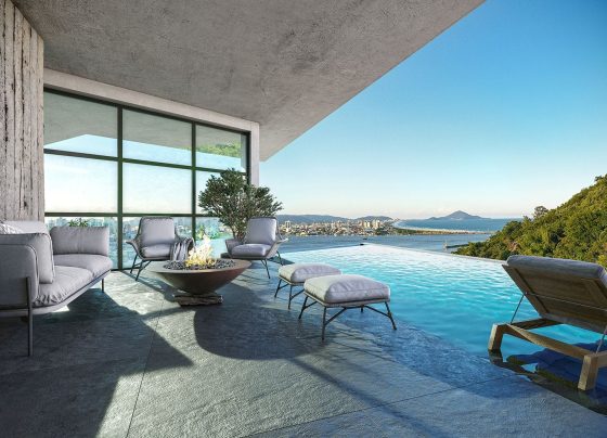 Sequoia Square, uma das áreas de lazer batizadas com nome de árvore no Infinitá Treehouse, da Blue Heaven Empreendimentos, em Itajaí (SC)