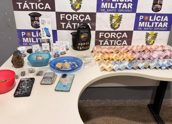 Força Tática prende trio por tráfico de drogas em Rondonópolis