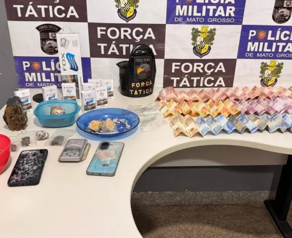 Força Tática prende trio por tráfico de drogas em Rondonópolis