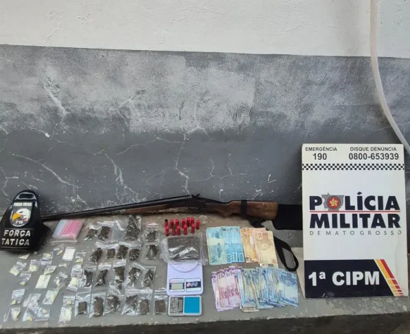 Polícia desarticula ponto de tráfico em Chapada dos Guimarães