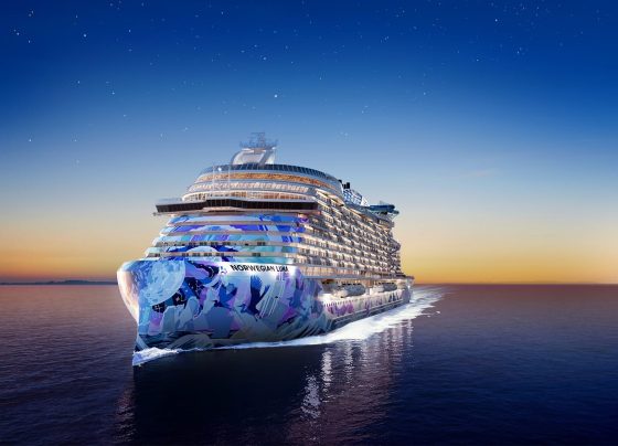 Imagem ilustrativa do navio que fará sua viagem inaugural em março de 2026: aposta na arte reforça a personalidade da marca
