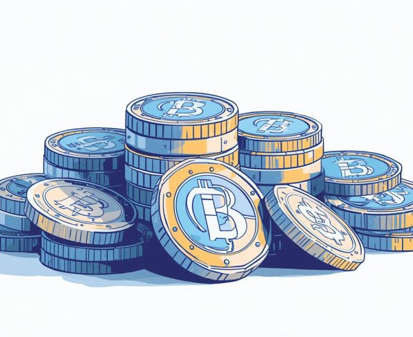 Lucid Origin A detailed digital illustration of stablecoins fe 0