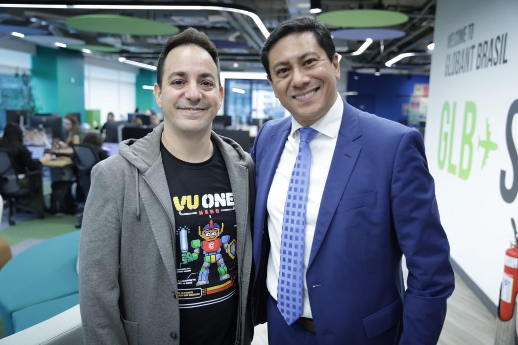 Sebastián Stranieri, CEO e fundador da VU, e Leandro Roosevelt, diretor de vendas Brasil