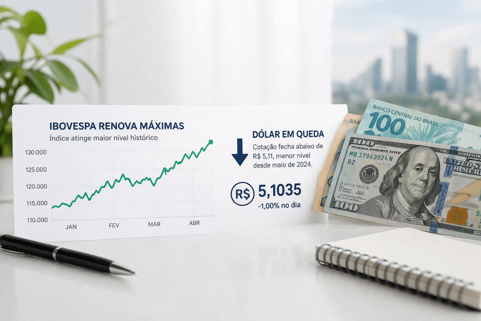 Bolsa renova máxima enquanto dólar recua e expõe erro de estratégia na alocação global