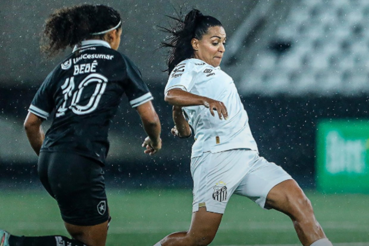 Com gols no primeiro tempo, Botafogo e Santos empatam no Nilton Santos