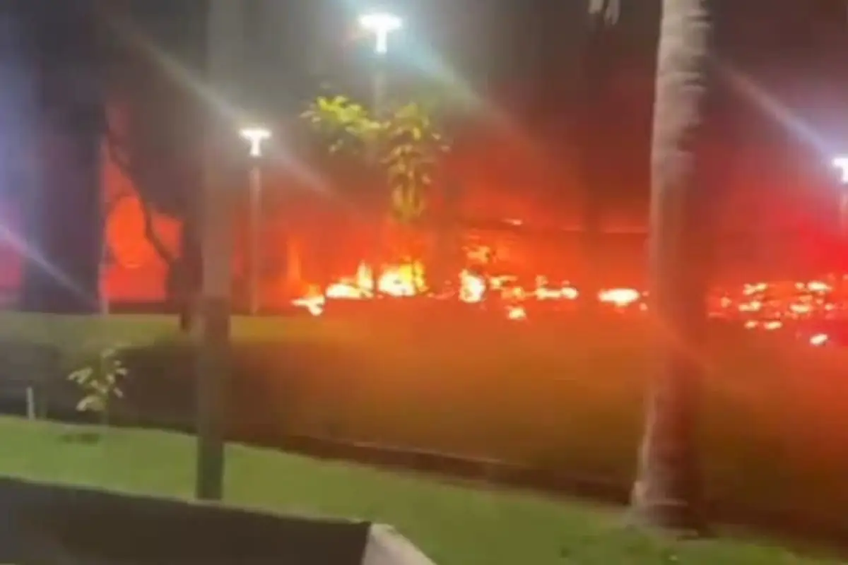Incêndio de grande proporção consome bar em Sinop