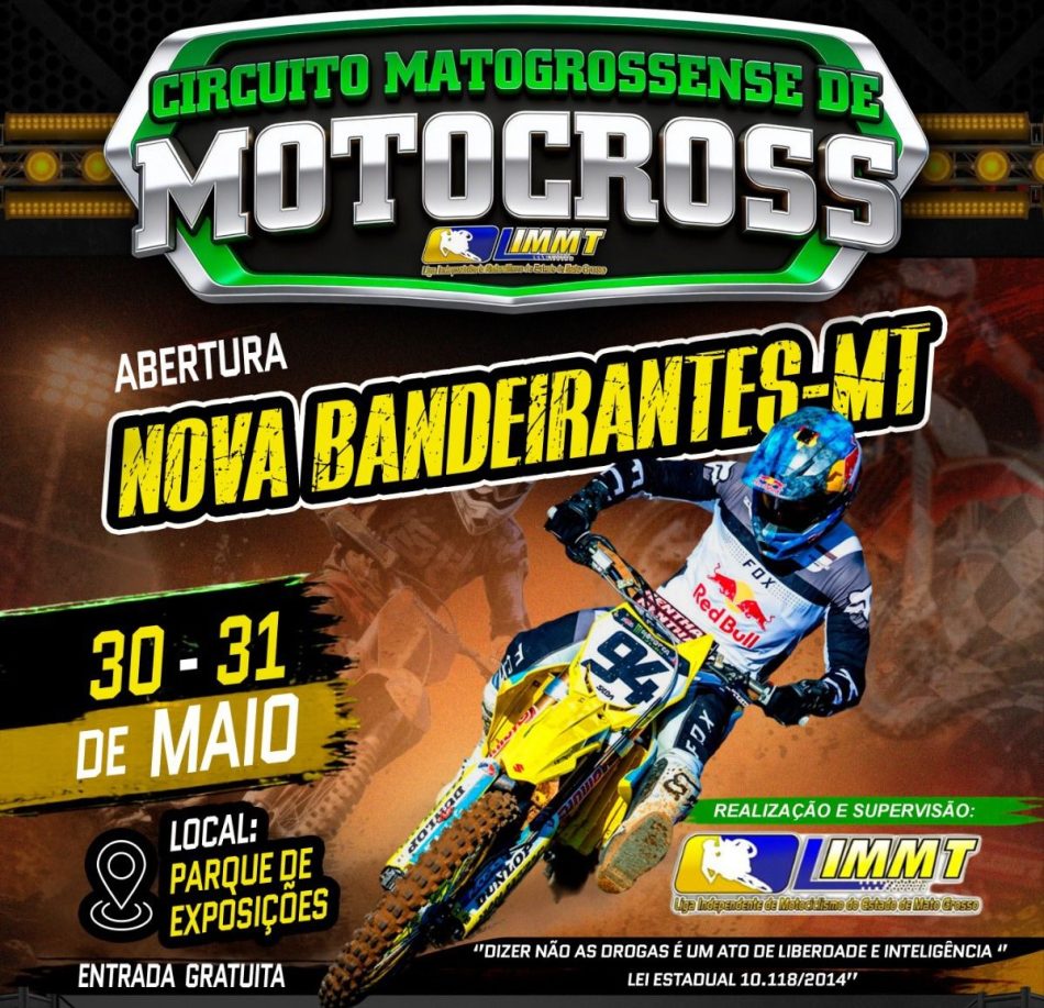 Nova Bandeirantes sedia abertura do Circuito Mato-grossende de MotoCross no final de semana