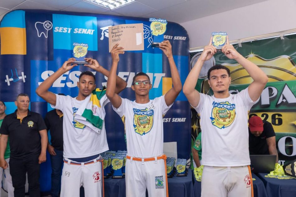 Capoeiristas de Sorriso conquistam pódios na Copa Ouro de Capoeira 2026