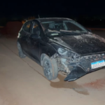 Mulher rampa quebra-molas ilegal na estrada Alzira e se machuca