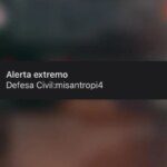 entenda alerta extremo emitido pela Defesa Civil