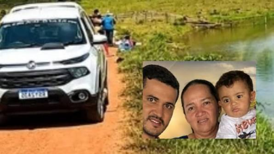 Três pessoas da mesma família morrem após carro cair em represa em Alta Floresta d’Oeste