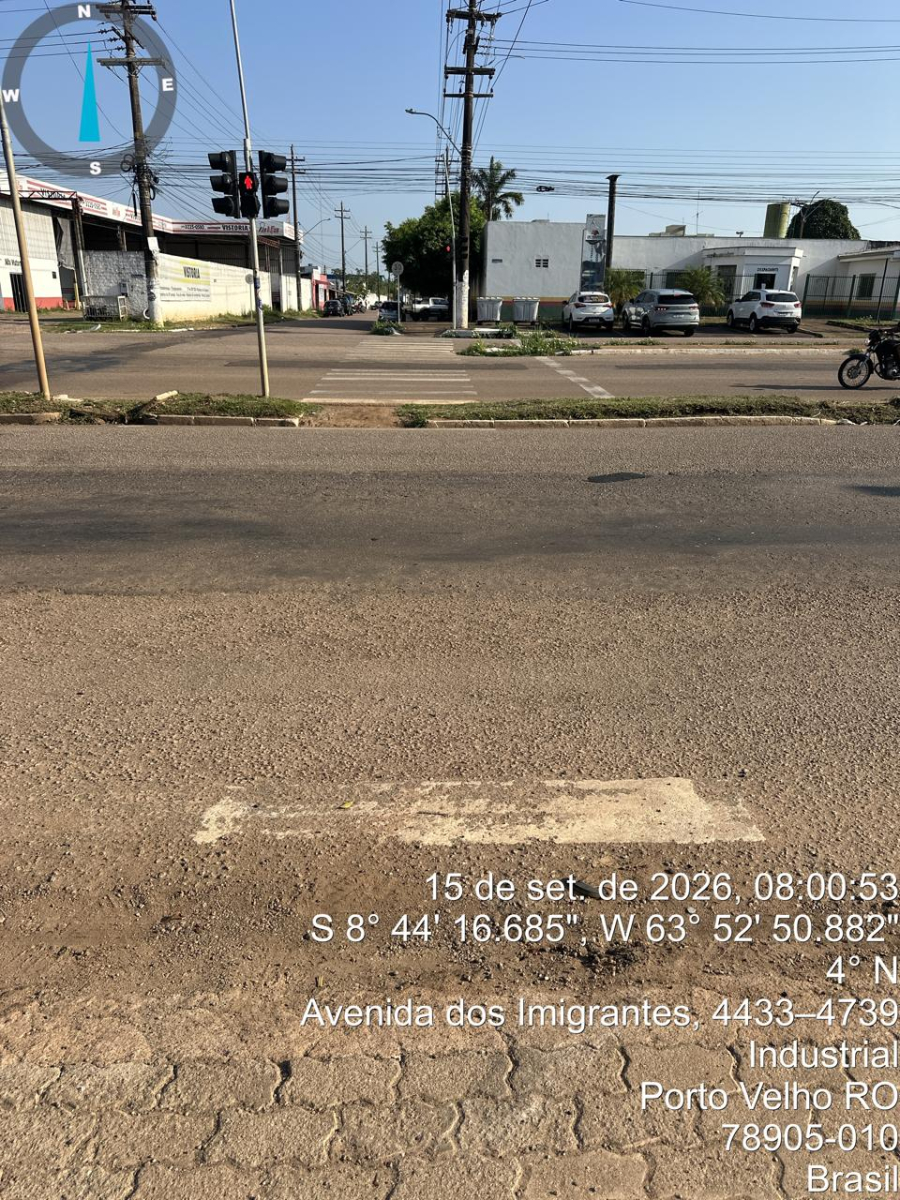 vereador Zé Paroca cobra Semtran por revitalização de faixa de pedestre em frente à Ciretran