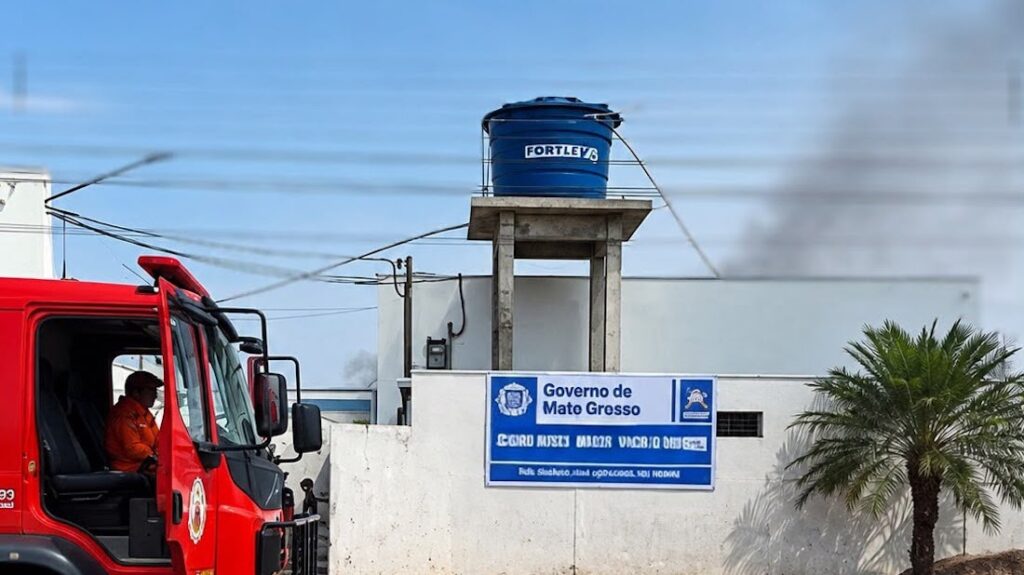 Incêndio atinge ala de hospital em Guarantã e mobiliza bombeiros